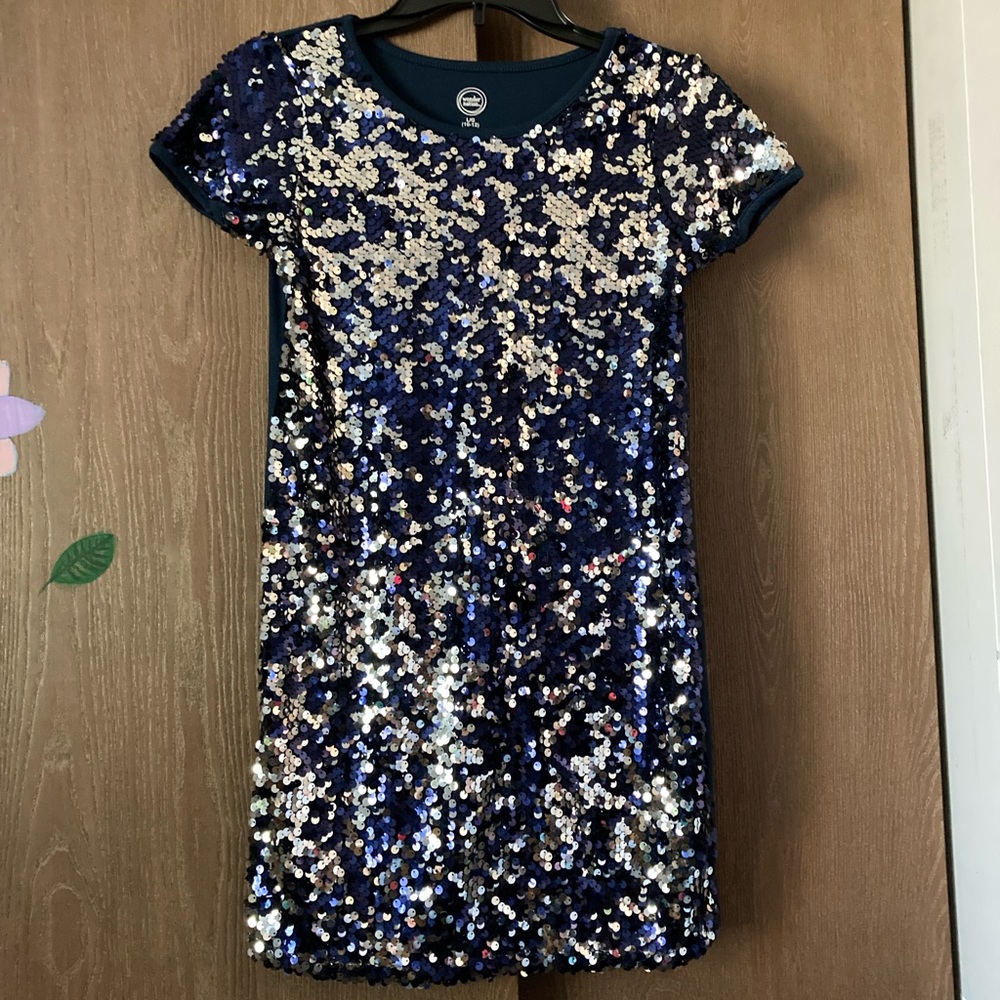 Blue Sequin Dress (Girls)